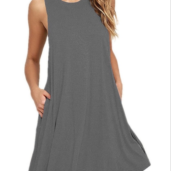 sleeveless pocket summer mini dress - Picture 3 of 8